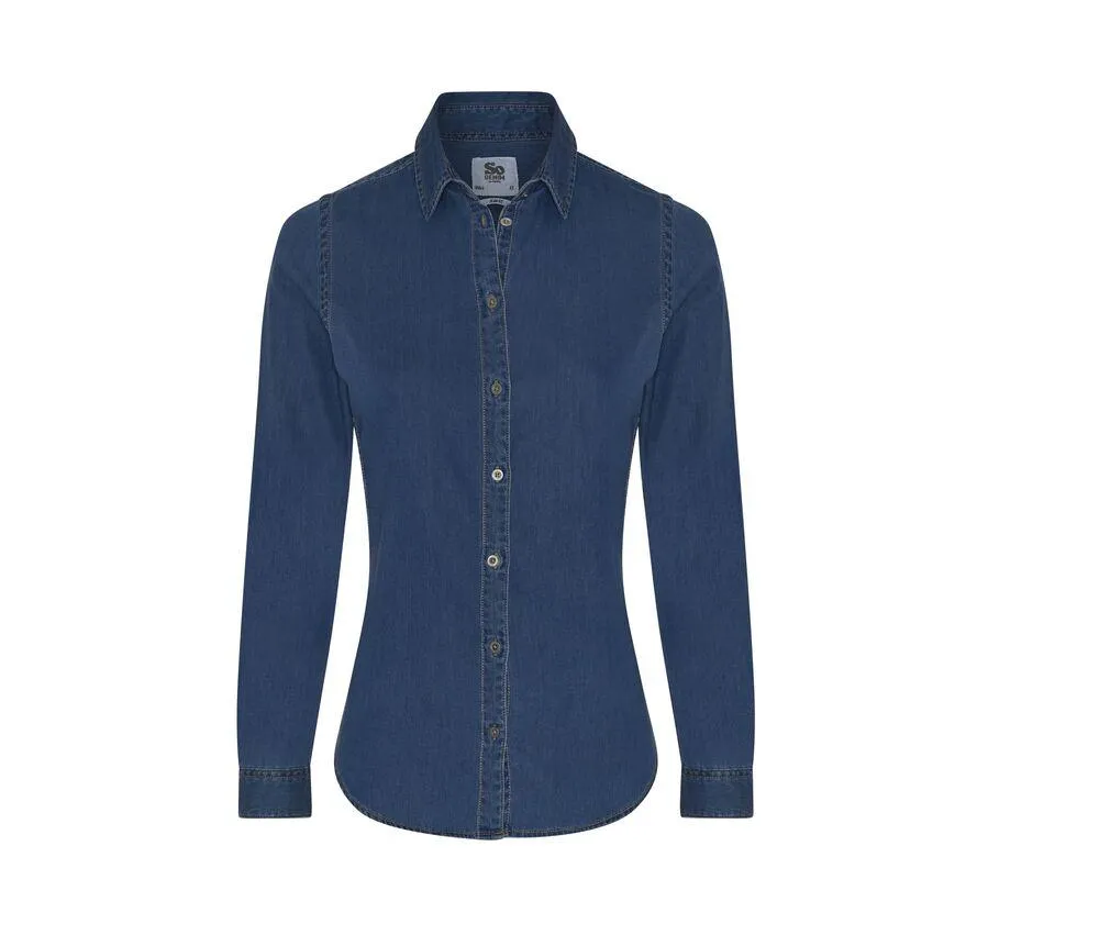AWDIS SO DENIM SD045 - Camisa vaquera Lucy AWDIS SO DENIM SD045 - Dark Blue Wash