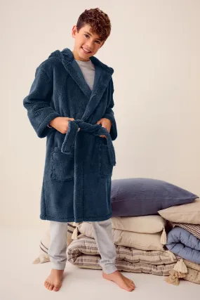 Azul marino - Fleece Robe (1.5-16yrs)