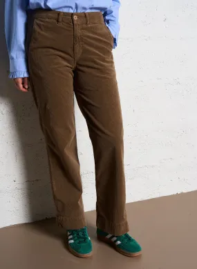 BELLA JONES CYRIL - Pantalón recto de pana en verde