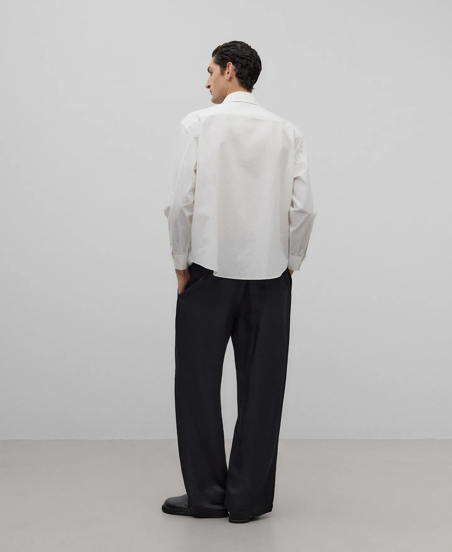 Camisa algodón maxibolsillo hombre