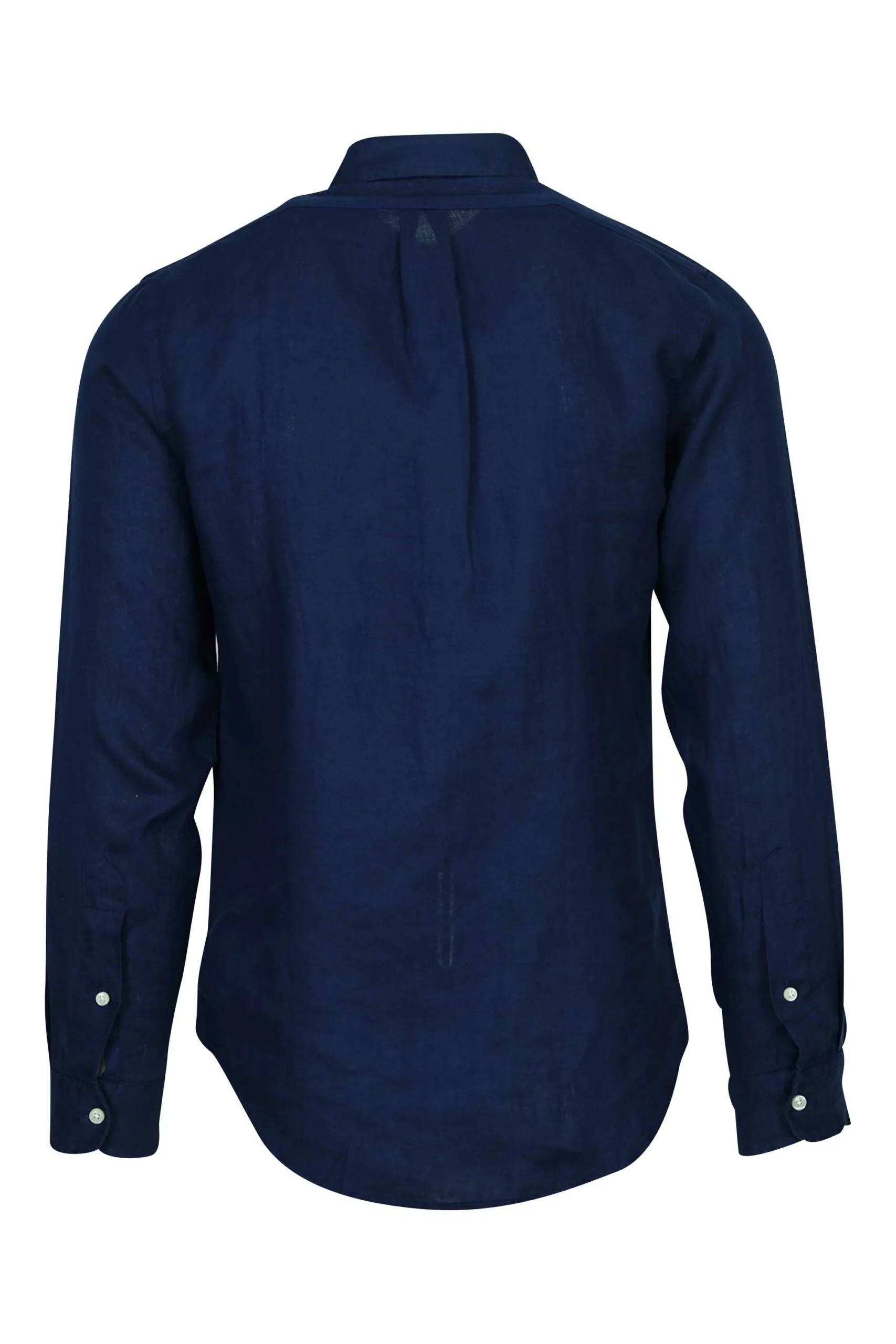 Camisa azul oscura con minilogo 