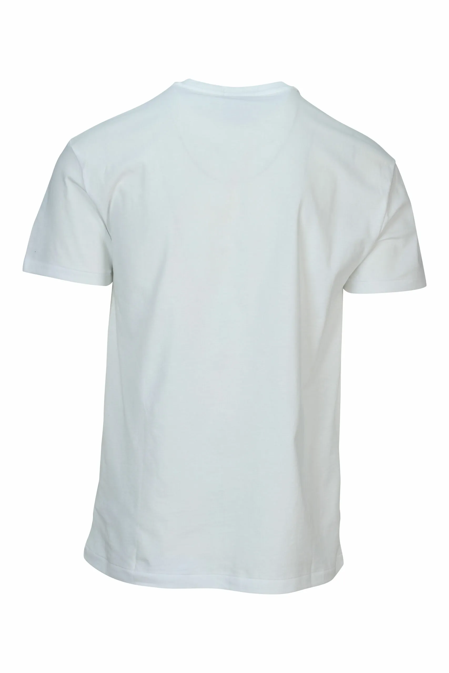 Camiseta blanca con maxilogo 