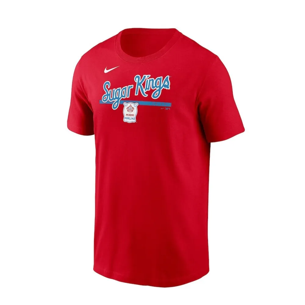 CAMISETA NIKE MIAMI MARLINS SUGAR KINGS CITY CONNECT 2-HIT ROJO T SHIRT N199-65N-MQM-S2P