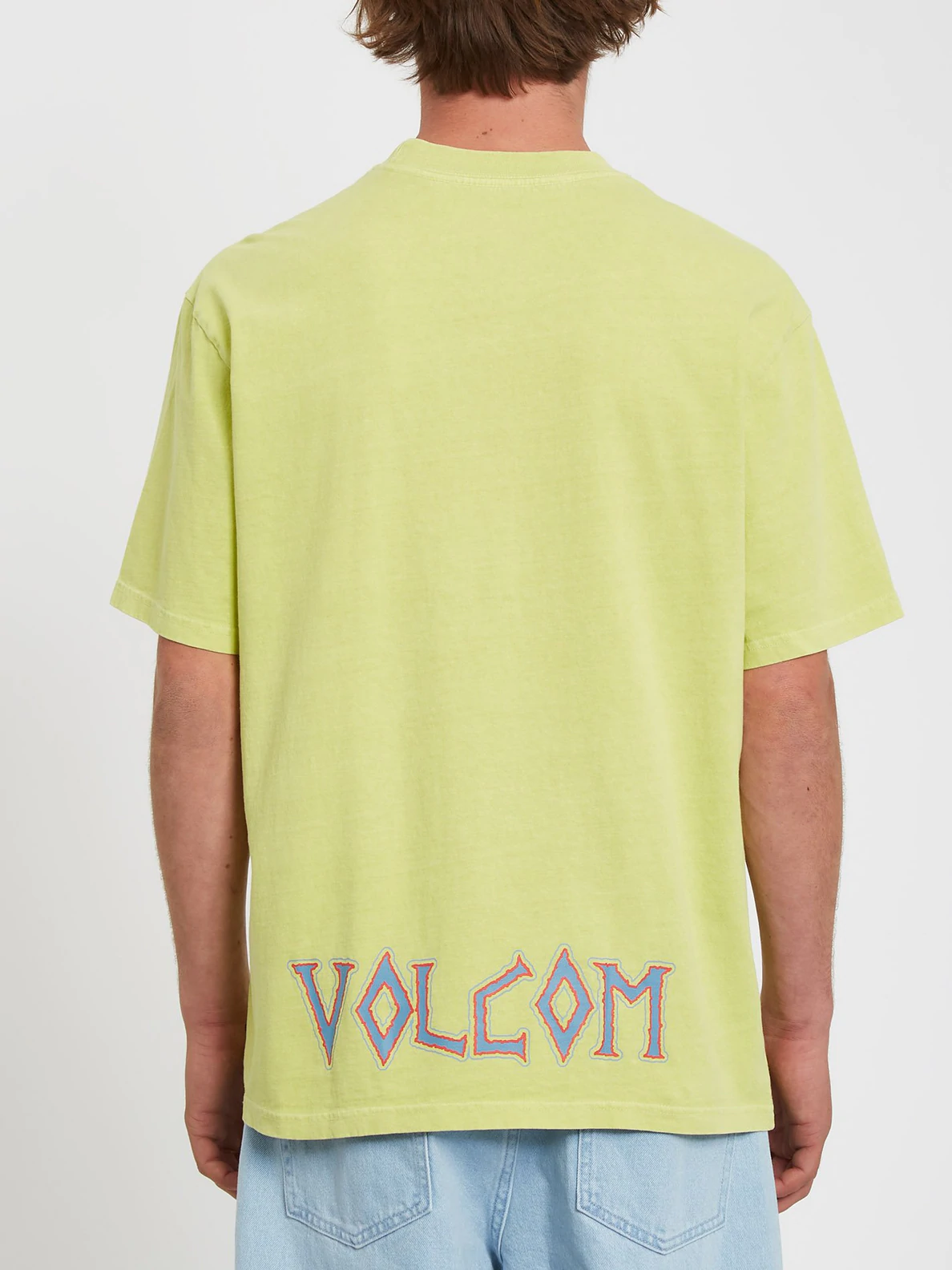 Camiseta VOLCOM manga corta hombre RICHARD FRENCH – LIMEADE Ref. A5212210_LMA lima calavera