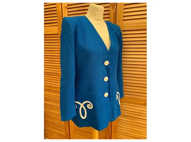 Chaqueta vintage de Yves Saint Laurent Azul 
