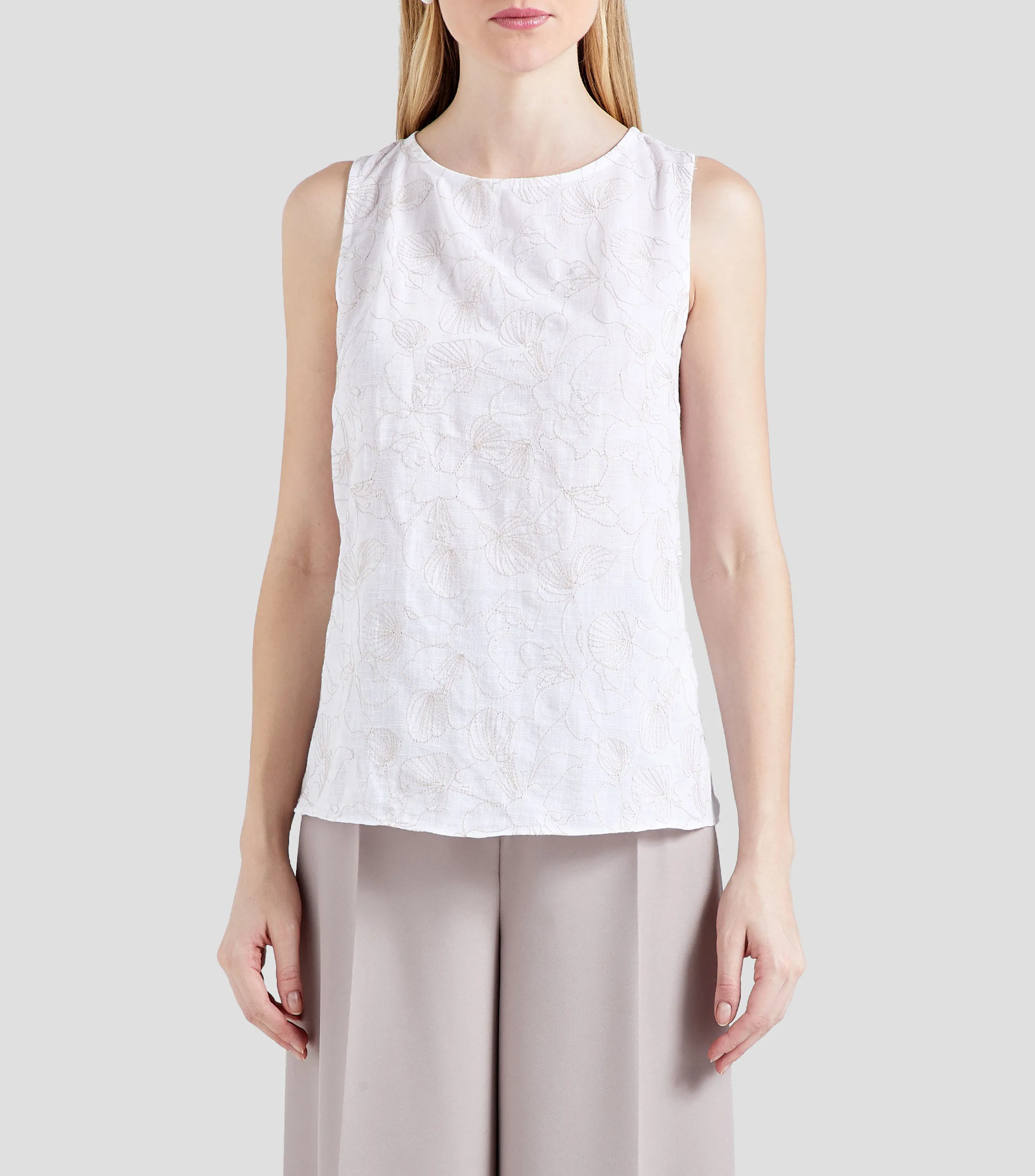 Chester & Peck Top con Bordado Mujer