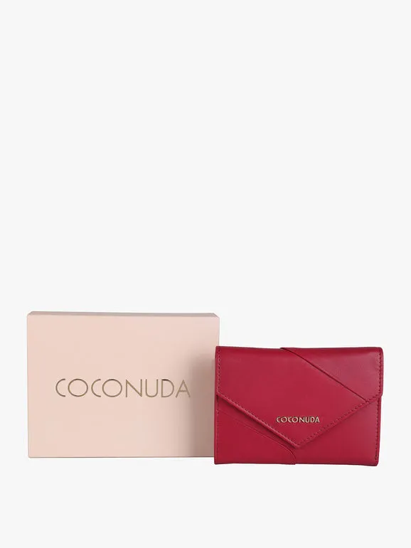 Coconuda Cartera de mujer de piel con monedero exterior