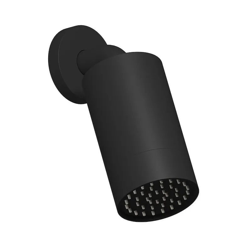 IB RUBINETTERIE BRERA ROCIADOR MURAL CON BRAZO NEGRO MATE