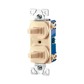 Interruptor Doble 15A 120V Beige  | CooperSKU: 26404