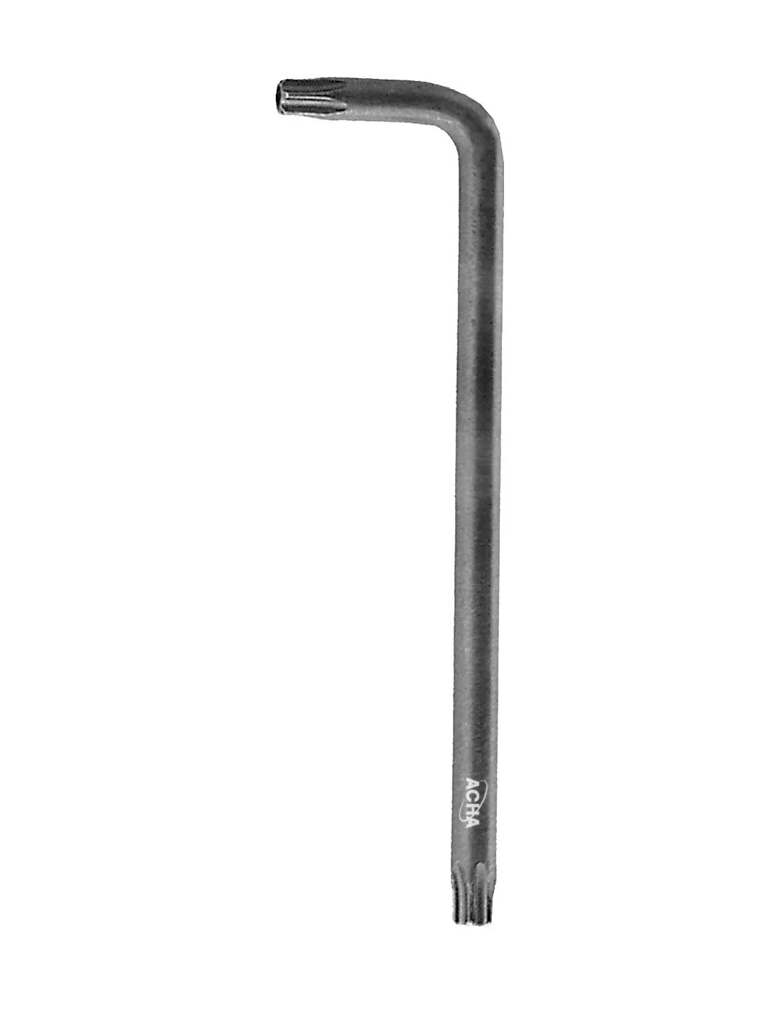 Llave Torx inviolable acodada pavonada Cr.-Va.  TR-15