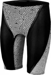 Michael Phelps Traje de baño Michael Phelps Matrix cintura alta jammer negro gris
