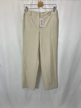 NA-KD. Pantalón beige ancho fluido T.36