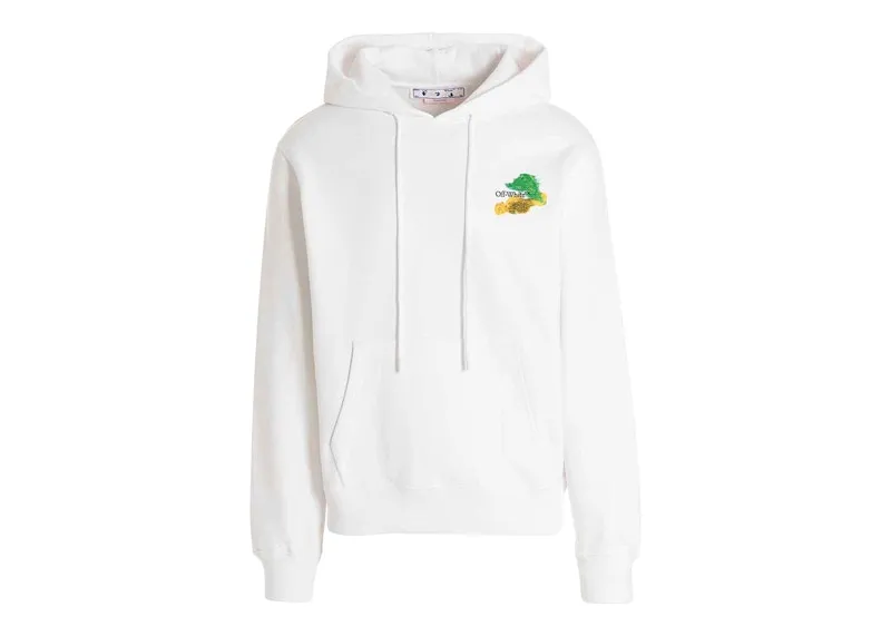 Off-White Brush Arrow Slim Hoodie White/Multi