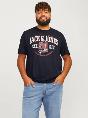 Plus Camiseta Logotipo | Azul oscuro | Jack & Jones®