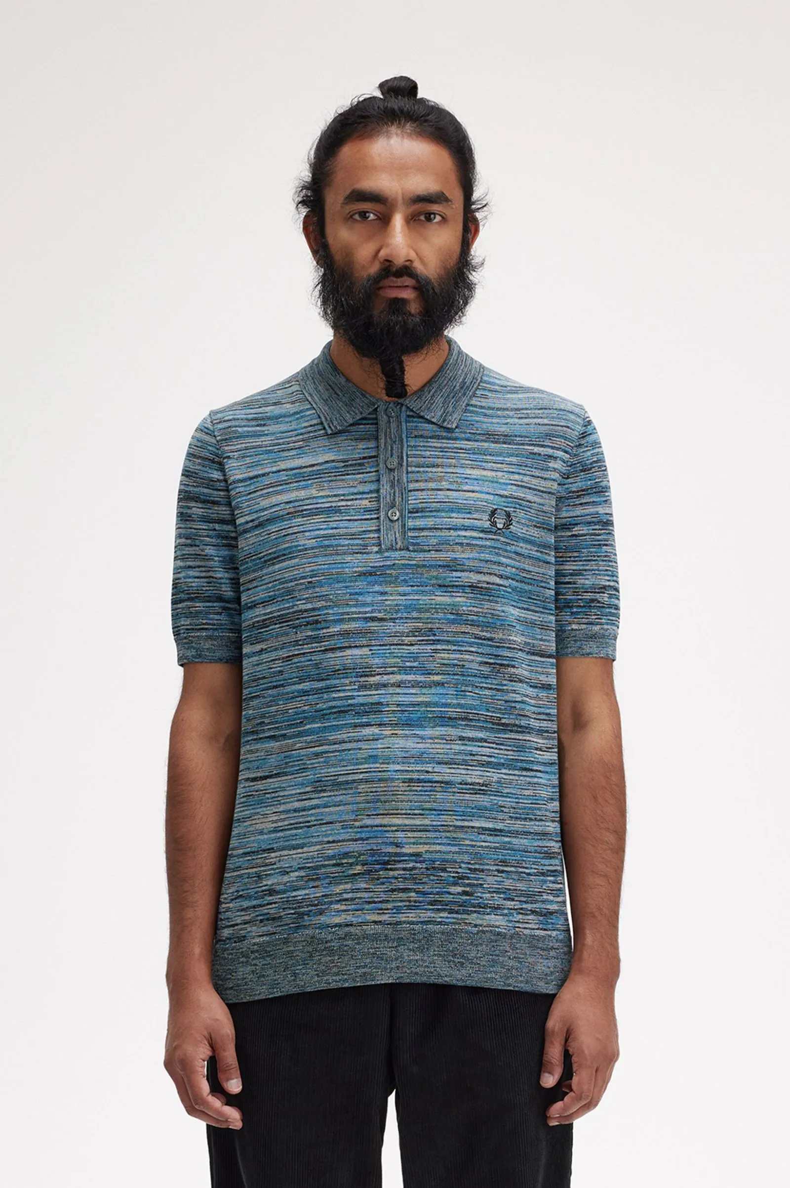 Polo de punto jaspeado