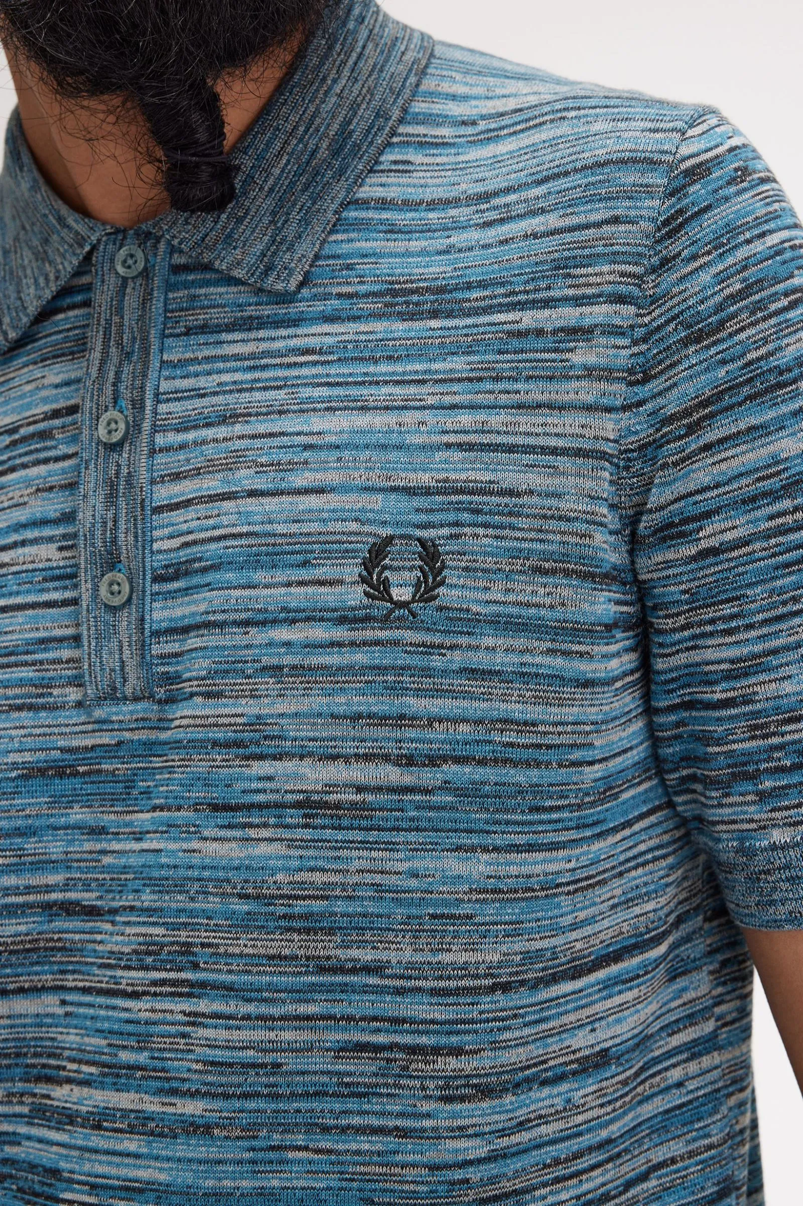 Polo de punto jaspeado