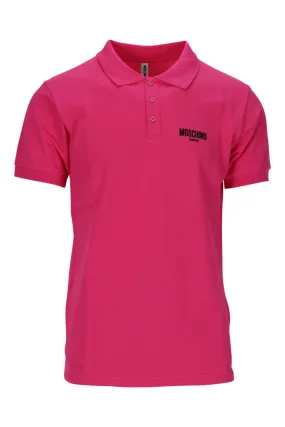Polo fucsia con minilogo swim