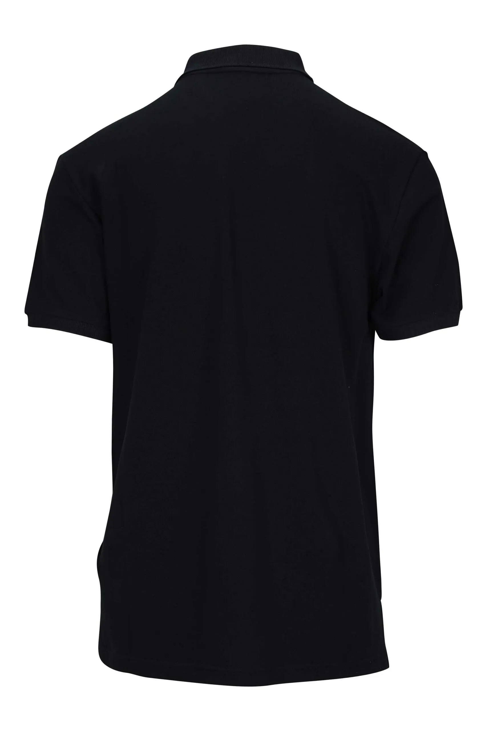 Polo negro con minilogo oso dibujo
