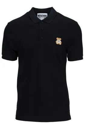 Polo negro con minilogo oso