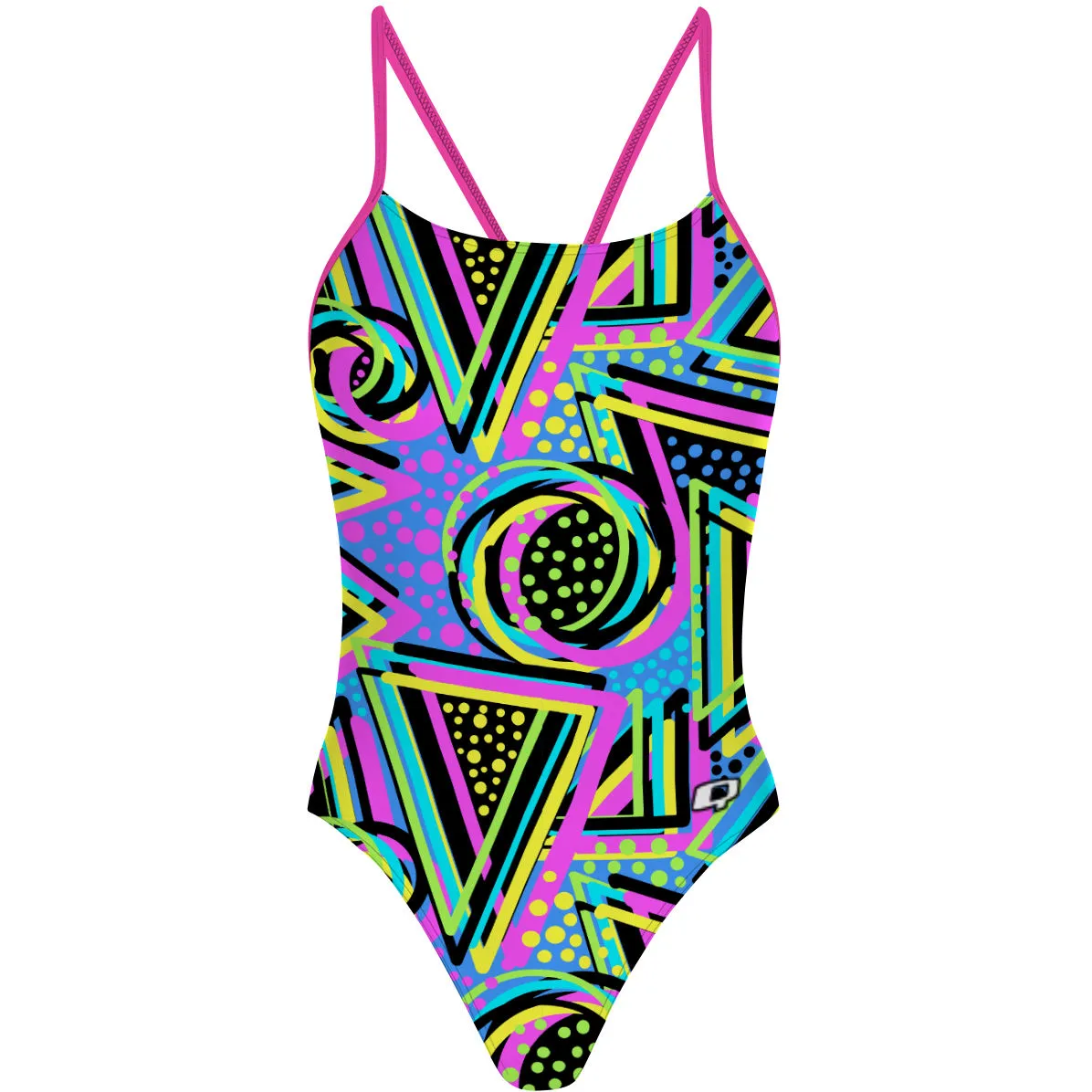 Purple 80s - Y Back Swimsuit