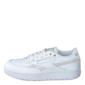 [[Reebok Zapatos [Classic]] Club C Double Ftwwht/ftwwht/goldmt