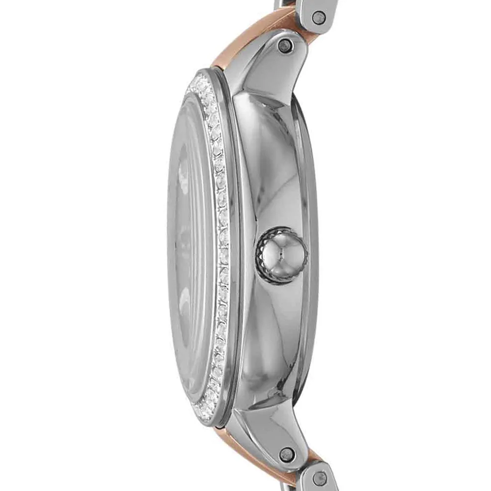 Reloj Fossil Virginia rosa y plata