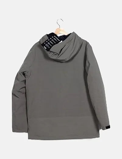 Selected Parka verde acolchada