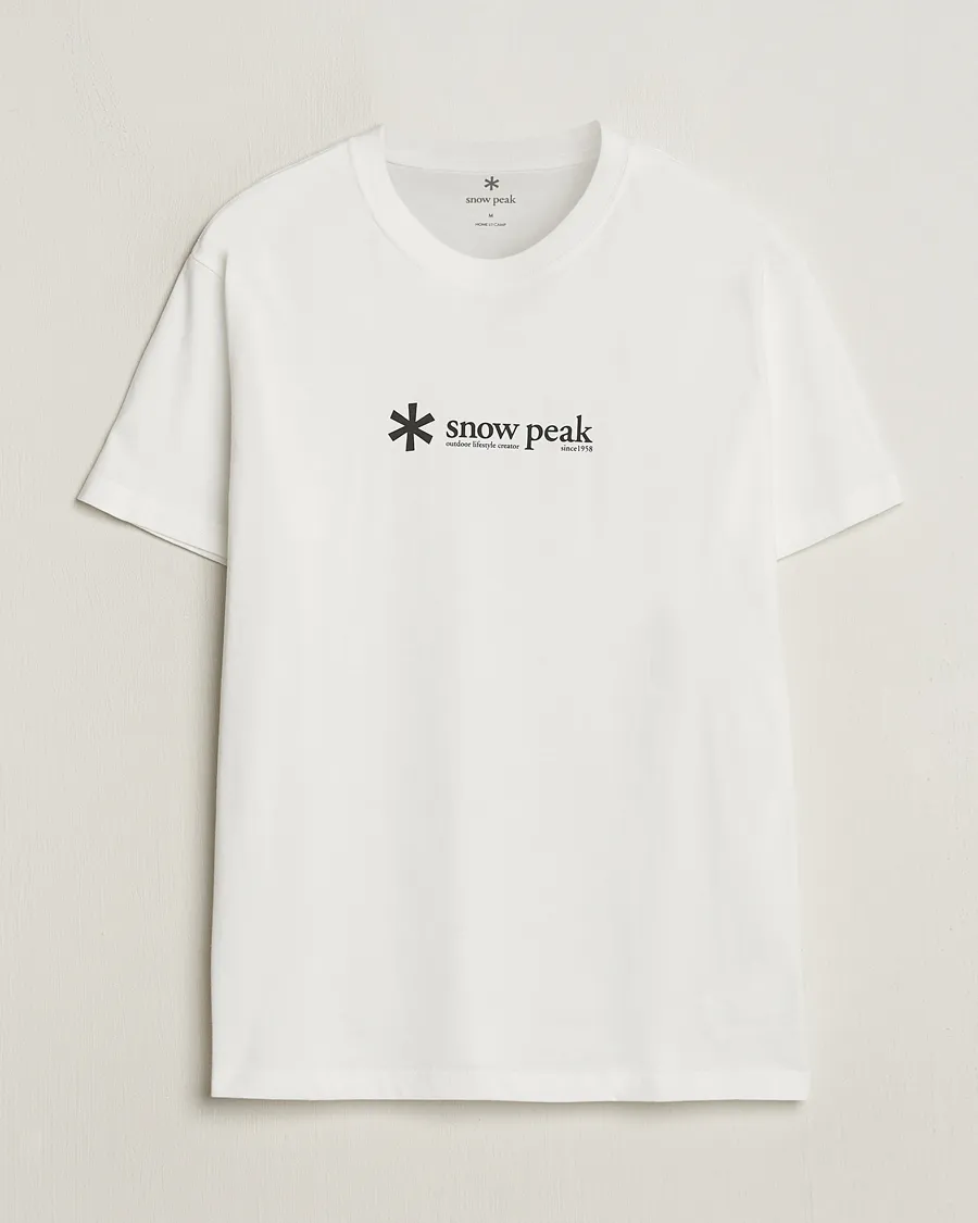 Snow Peak Soft Cotton Logo T-Shirt White