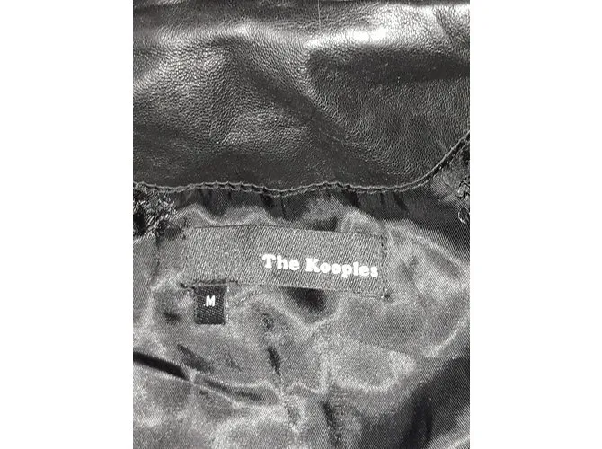 The Kooples La chaqueta de cuero Kooples Negro 