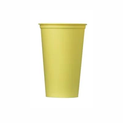VASO CONICO DE PLASTICO POLARBOX AMARILLO 400ML