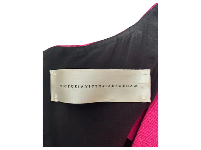 Victoria Victoria Beckham Vestido rosa recto 