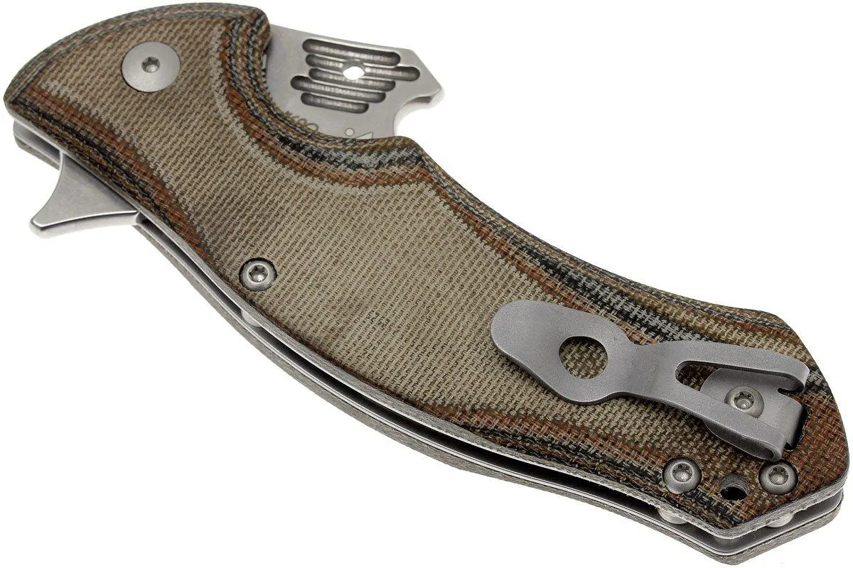 Viper Magà V5912CA N690 Stonewashed plain Edge, Micarta