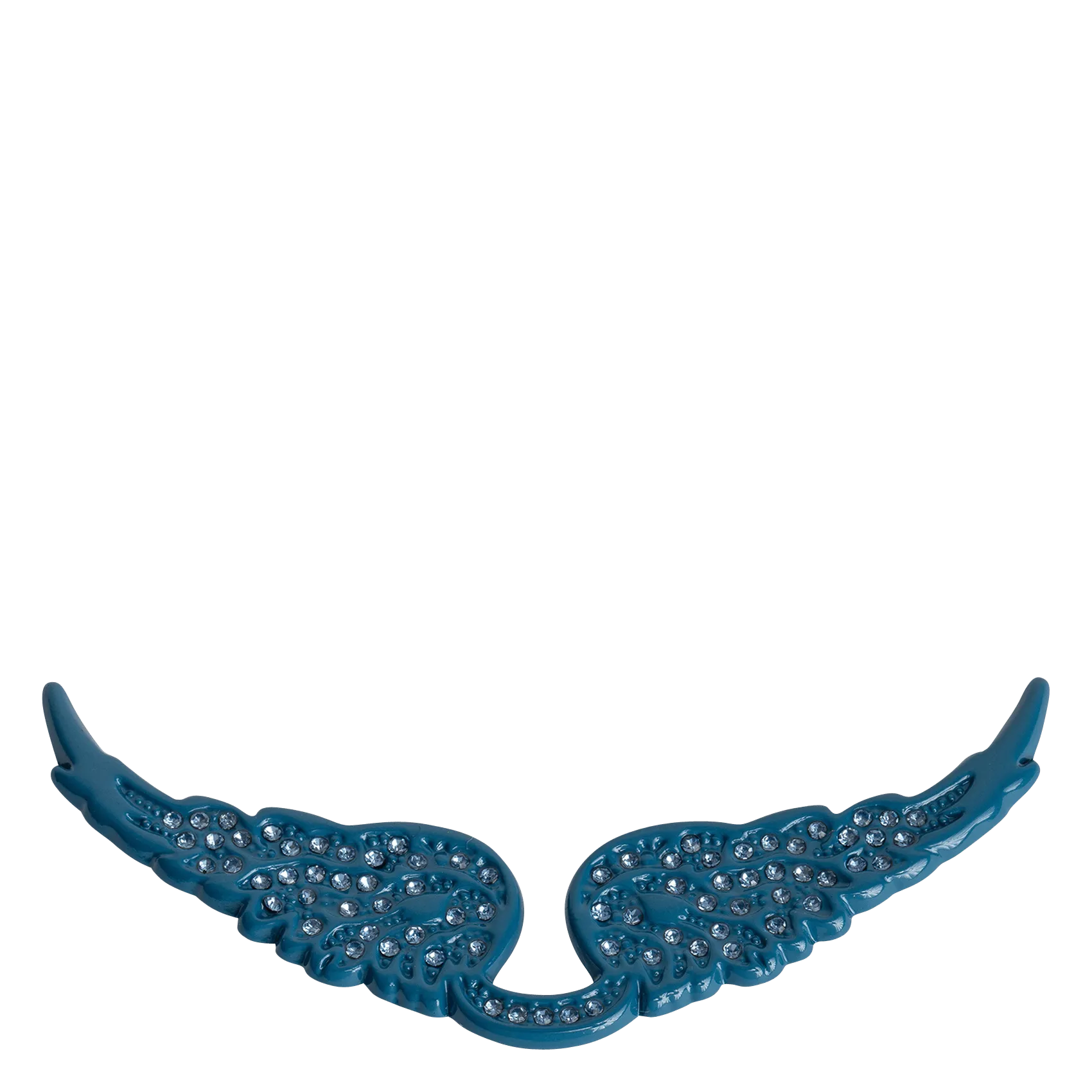 ZADIG&VOLTAIRE SWING YOUR WINGS - Charm de alas con strass en azul