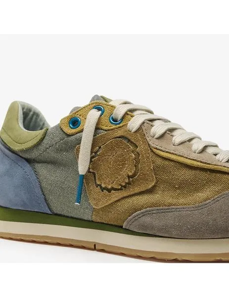Zapatillas satorisan enso gaia verde azul de hombre