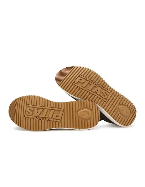 Zapatillas walk in pitas nias verde de hombre